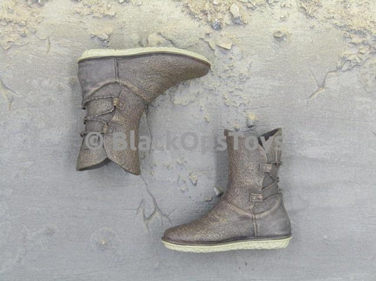Star Wars The Force Awakens 1/6th scale Rey and BB-8 Female Combat Boots Peg Type
