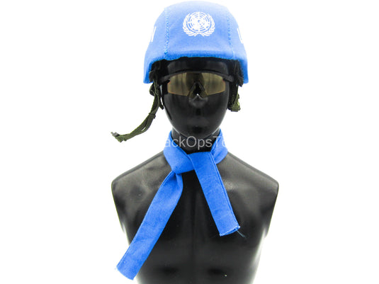 Female PLA Peacekeeper - Blue "UN" Helmet
