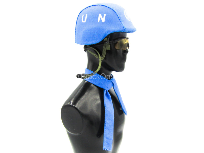 Load image into Gallery viewer, Female PLA Peacekeeper - Blue &quot;UN&quot; Helmet
