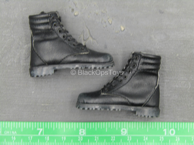 Load image into Gallery viewer, Russian Sniper - Black Leather Like Boots (Foot Type)
