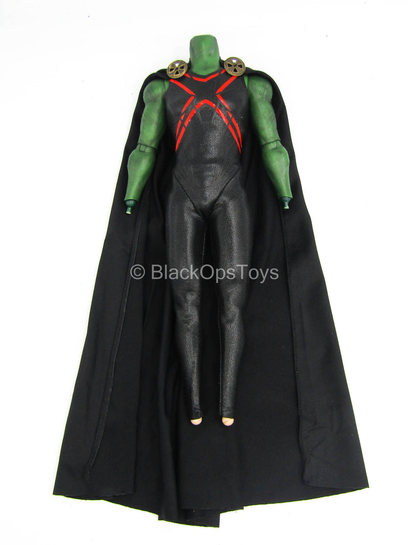 Load image into Gallery viewer, Mars Guardian - Green Male Muscle Body w/Bodysuit &amp; Cape

