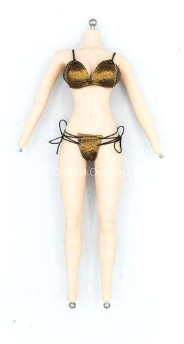 Ancient Japanese Heroine - Gold Like Bikini Set
