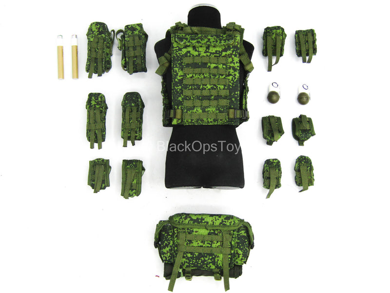 Load image into Gallery viewer, Russian Sniper - EMR Camo Combat Vest w/Pouch Set
