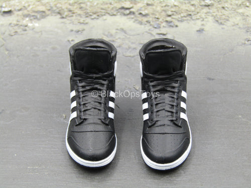 Slavic Warrior - Black & White Sneaker Shoes (Peg Type)