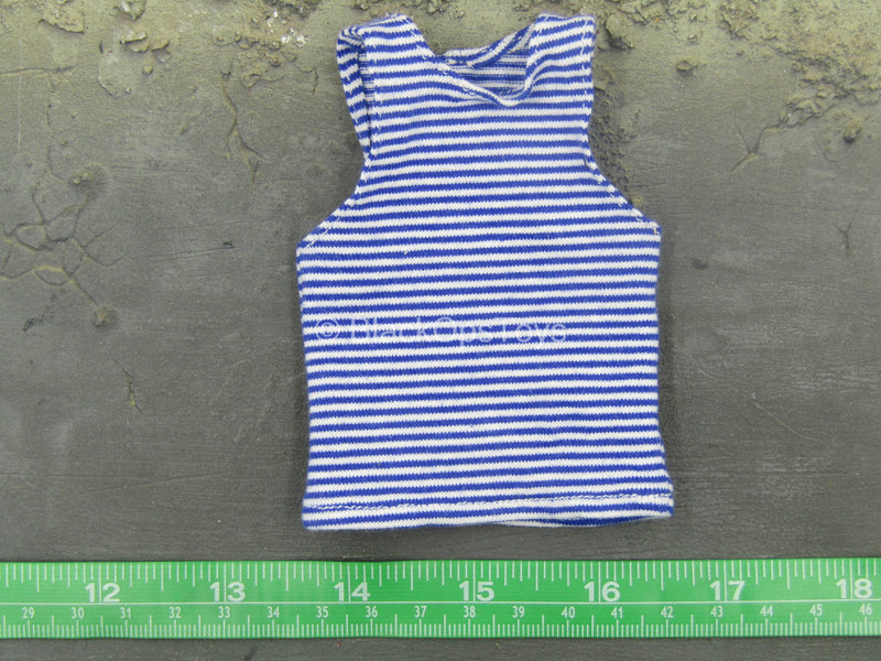 Load image into Gallery viewer, Russian Naval Infantry SE - Blue &amp; White Sleeveless Shirt
