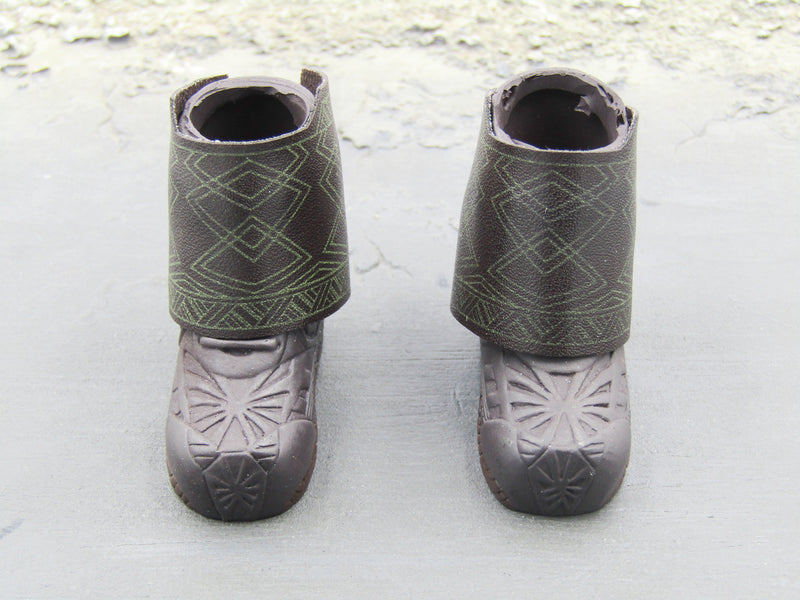 Load image into Gallery viewer, LOTR - Gimli Son Of Gloin - Brown Boots w/Leg Guards (Foot Type)
