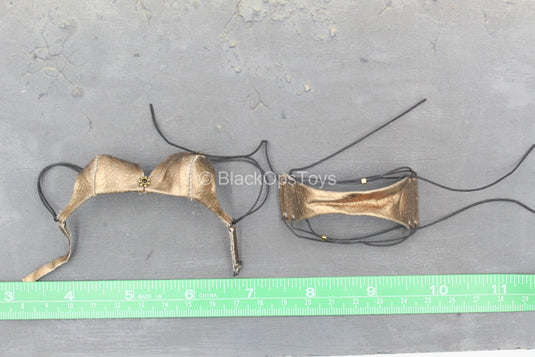 Ancient Japanese Heroine - Gold Like Bikini Set