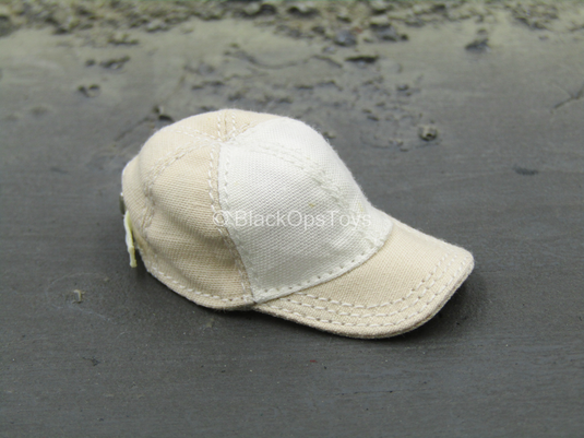 Female Sport Clothing - Tan & White Hat