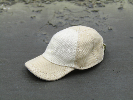 Female Sport Clothing - Tan & White Hat