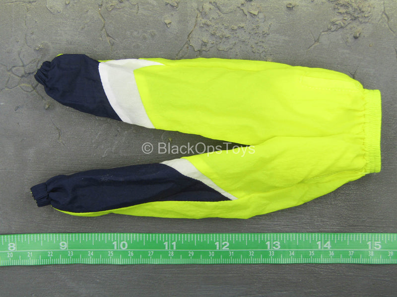 Load image into Gallery viewer, Big Swoosh Fashion Sports Set - Black, Yellow, &amp; White Jacket &amp; Pants
