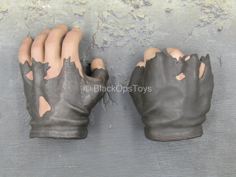 Load image into Gallery viewer, The Tank Juggernaut - Large Black Ripped Gloved Hands (Type 2)
