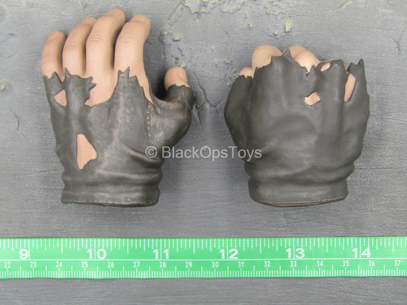 Load image into Gallery viewer, The Tank Juggernaut - Large Black Ripped Gloved Hands (Type 2)
