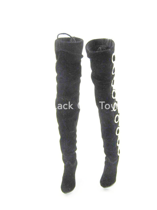 Female Hunter - Thigh High Fabric High Heel Boot Set (Peg Type)