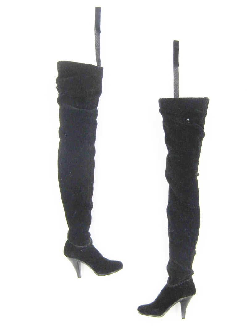 Load image into Gallery viewer, Female Hunter - Thigh High Fabric High Heel Boot Set (Peg Type)
