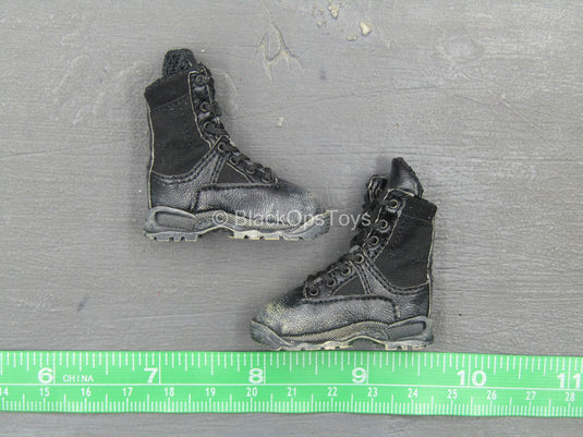 Operation Red Sea - PLA Jiaolong - Female Black Weathered Boots (Foot Type)