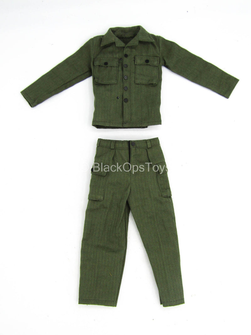 Load image into Gallery viewer, WWII - US Rangers - Green Combat Uniform Set

