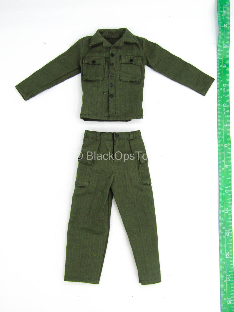 Load image into Gallery viewer, WWII - US Rangers - Green Combat Uniform Set
