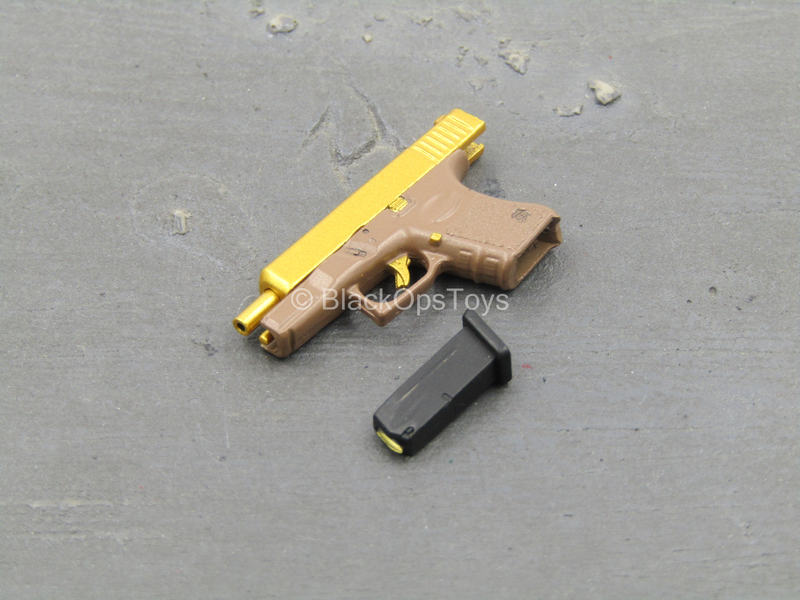 Load image into Gallery viewer, Club 3 - Peak Chen - Brown &amp; Gold Like Pistol
