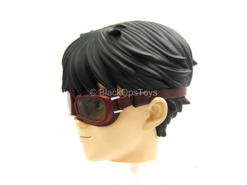 Load image into Gallery viewer, Akira - Shotaro Kaneda - Male Anime Head Sculpt w/Goggles
