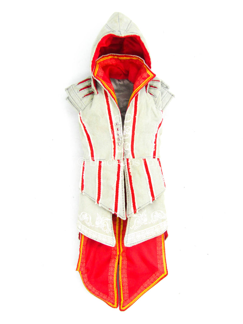 Load image into Gallery viewer, Assassin&#39;s Creed II - Ezio - Gray Sleeveless Jacket w/Hood
