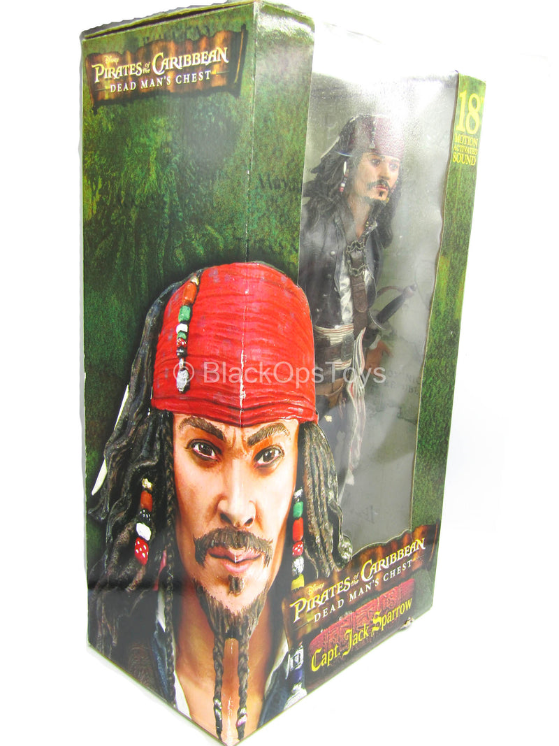 Load image into Gallery viewer, 1/4 - POTC - Dead Man&#39;s Chest - 18&quot; Capt. Jack Sparrow - MIOB (READ DESC)

