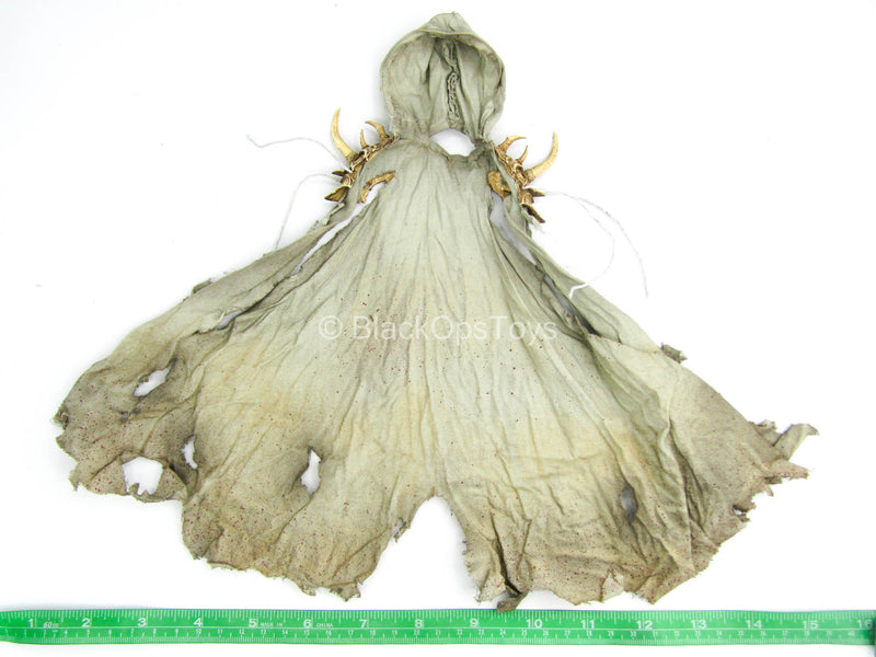 Load image into Gallery viewer, Black Shaman - Weathered &amp; Tattered Female Cape
