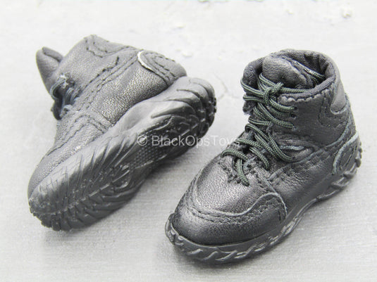 CIA SAD Night Ops - Black Combat Boots (Foot Type)
