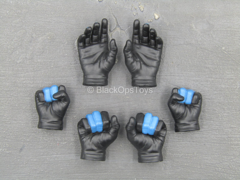 Load image into Gallery viewer, Night Vigilante - Black &amp; Blue Gloved Hand Set
