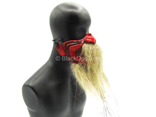 Black Lion Armor Legendary Version - Metal Red Mask w/Fur Like Detail