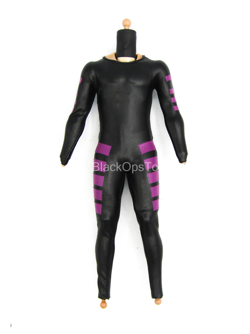 Load image into Gallery viewer, Cajun Card Dealer - Male Body w/Black &amp; Purple Body Suit
