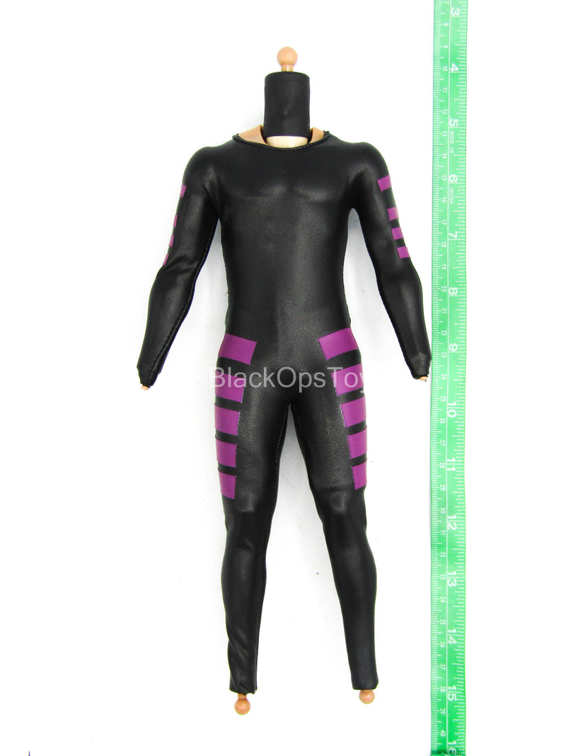 Load image into Gallery viewer, Cajun Card Dealer - Male Body w/Black &amp; Purple Body Suit
