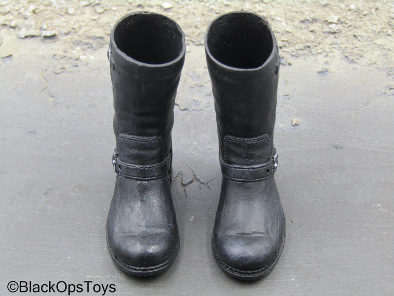 Load image into Gallery viewer, DX13 Terminator T-800 - Black Boots (Peg Type)
