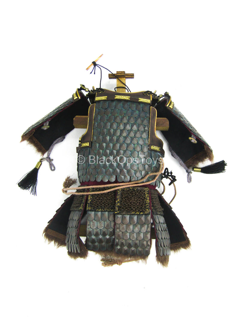 Load image into Gallery viewer, The Brave Samurai - Metal Armor Set w/Stand
