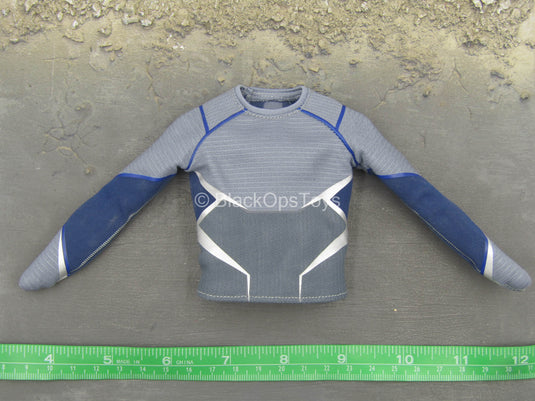 Avengers 2 - Quicksilver - Blue & Grey Detailed Shirt