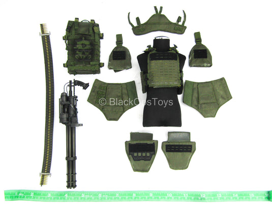 Enforcer Corps - Yuri - Green MOLLE Vest w/Armor & Minigun Set
