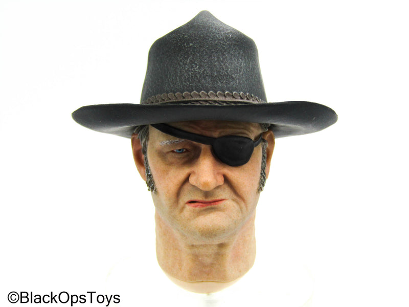 Load image into Gallery viewer, John Wayne - Male Head Sculpt w/Hat &amp; Eye Patch

