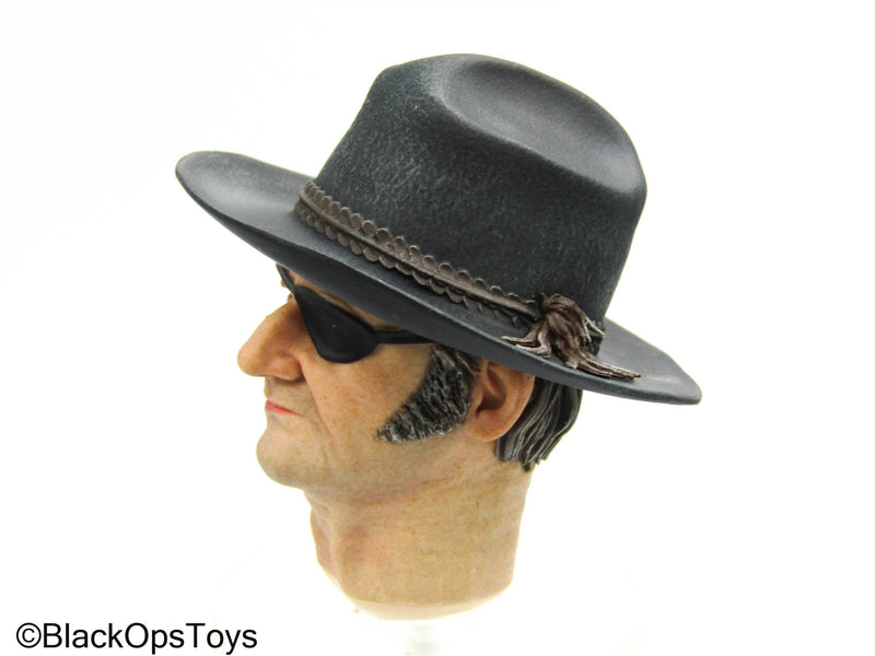 Load image into Gallery viewer, John Wayne - Male Head Sculpt w/Hat &amp; Eye Patch
