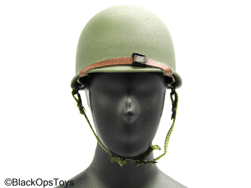 Load image into Gallery viewer, WWII 2nd Ranger Infantry Battalion - Green Metal Helmet
