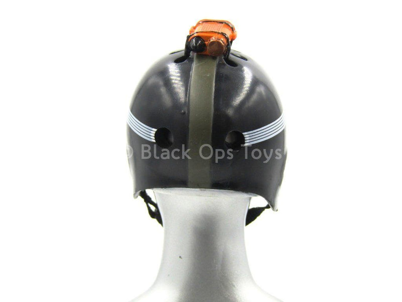 Load image into Gallery viewer, Navy Seal - Rudy Boesch - Black Helmet w/Strobe Light
