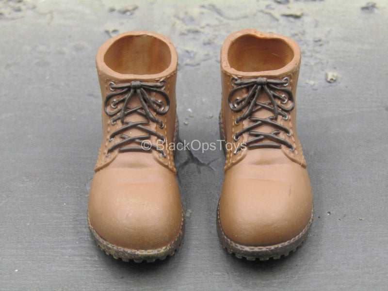 Load image into Gallery viewer, The Last Survivor II - Brown Weathered Shoes (Peg Type)

