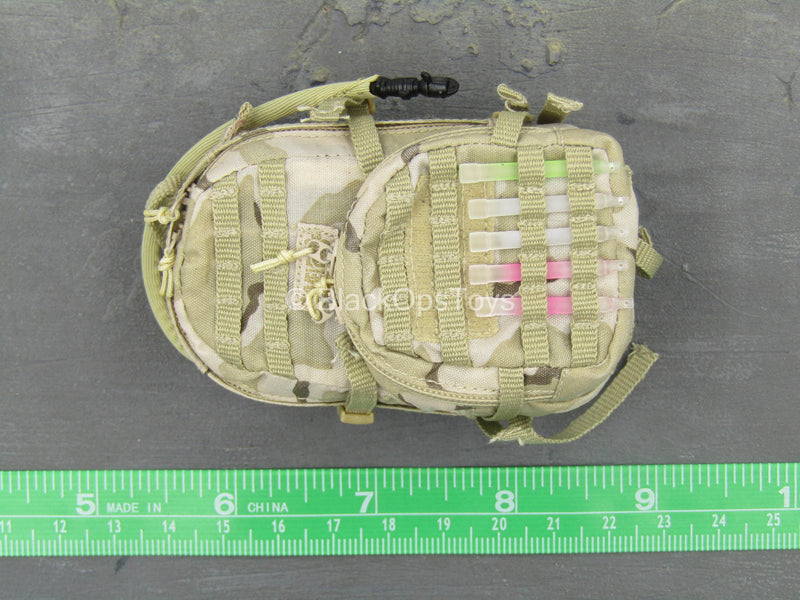 Load image into Gallery viewer, US Navy - SEAL Team Ten - Desert Camo Backpack w/Light Stick Set
