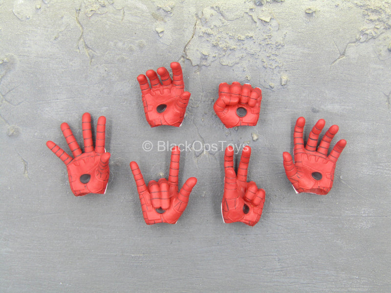 Load image into Gallery viewer, Spiderman - Advanced Suit - Red &amp; White Gloved Hand Set (Type 2)
