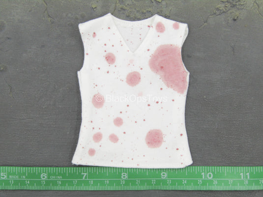 Gangsters Kingdom - Spade David - Bloody White Sleeveless Shirt