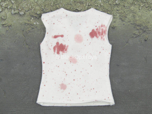 Gangsters Kingdom - Spade David - Bloody White Sleeveless Shirt