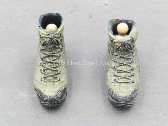 US Navy - SEAL Team Ten - Brown Boots (Foot Type) w/Feet
