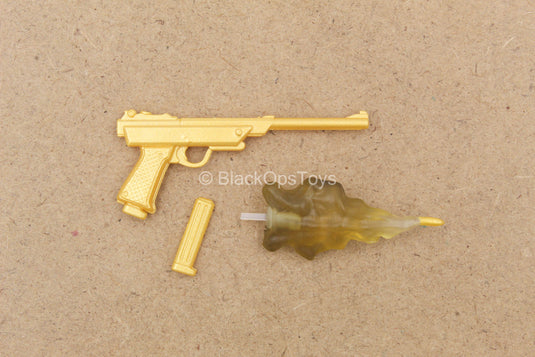 1/12 - Gomez The Roach - Gold Like Pistol w/Bullet FX