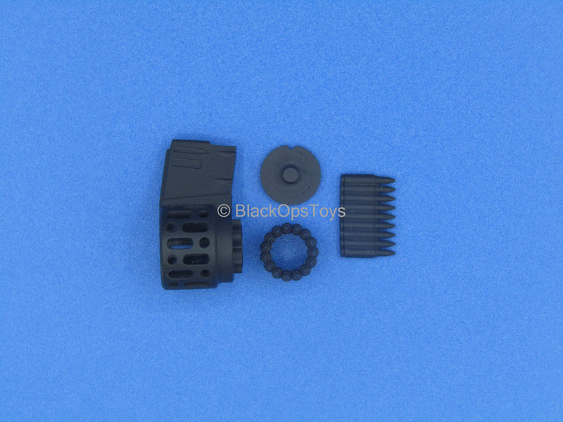 Load image into Gallery viewer, 1/6 - Custom - Black 7.62 Drum Magazine #1
