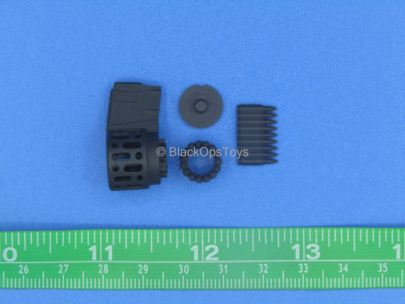 Load image into Gallery viewer, 1/6 - Custom - Black 7.62 Drum Magazine #1

