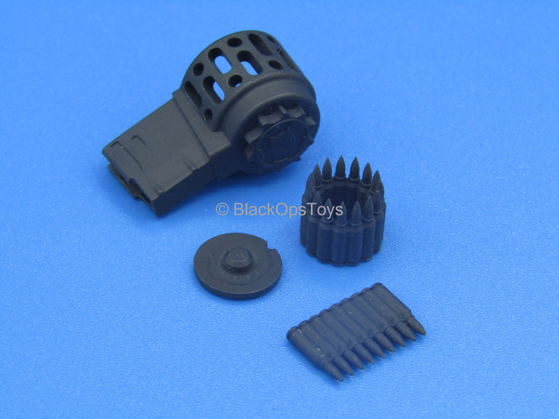 Load image into Gallery viewer, 1/6 - Custom - Black 7.62 Drum Magazine #1
