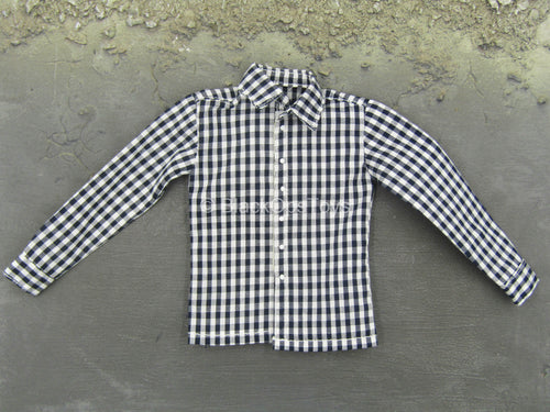 WWII - German U Boat Stabsober - Black & White Checkered Shirt